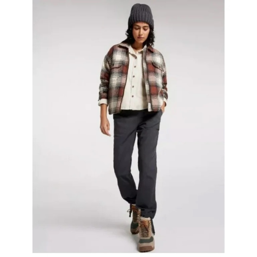 Alpine Design Women's Sherpa Lined Full Zip Shirt Jacket Size Small